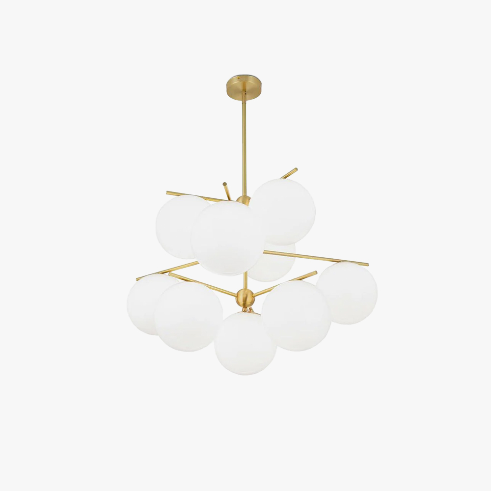 Valentina Modern Urban Brass Chandelier Living Dining Room