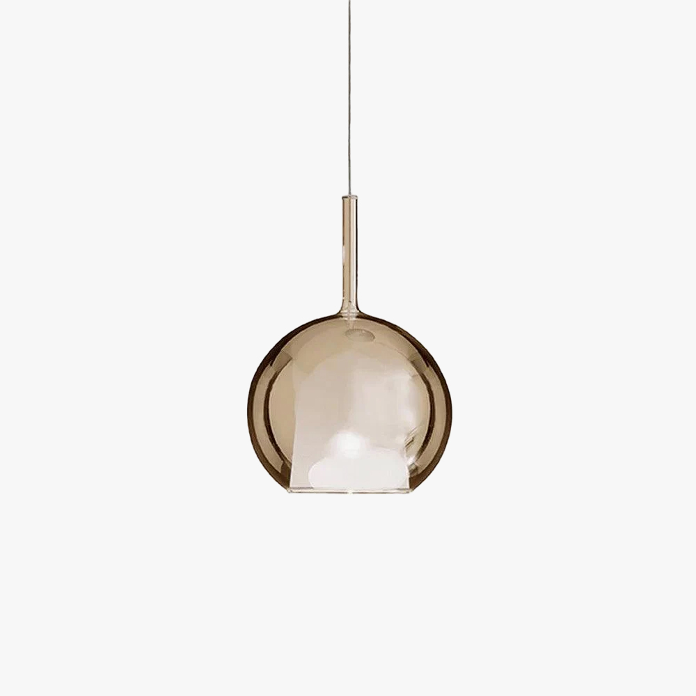 Hailie Modern Round Glass Pendant Light Bedroom Living Room