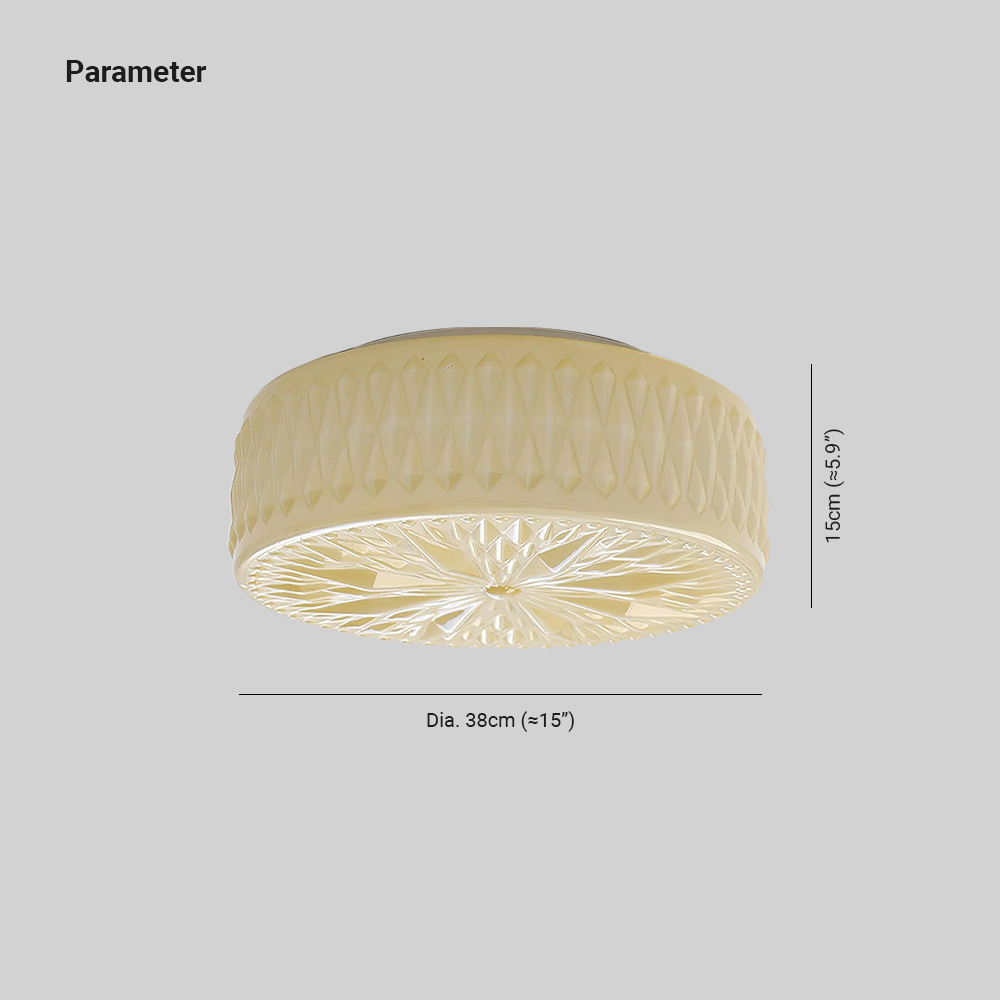 Quinn Minimalism Metal Glass Ceiling Light Bedroom Living Room