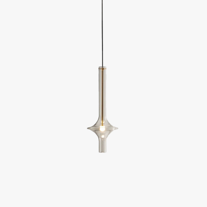 Hailie Minimalism Glass  Metal Pendant Light Bedroom Living Room