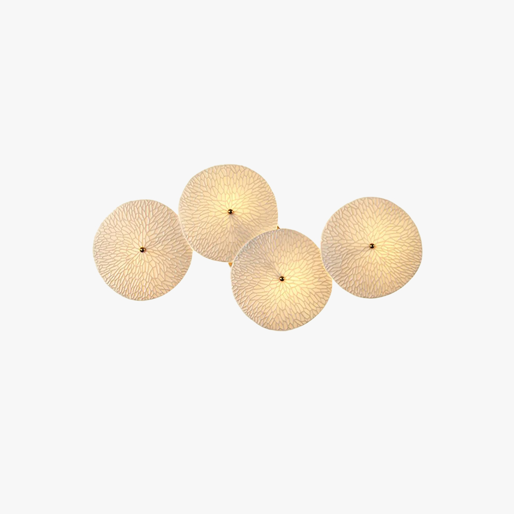 Byers Minimalism Gold White Ceramic Metal Wall Lamp Bedroom Living Room
