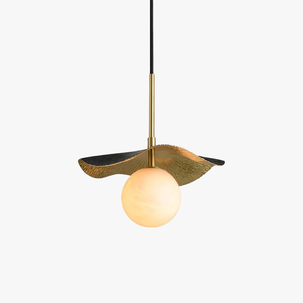 Carins Modern Unusual Lotus Leaf Pendant Light Bedroom Living Room