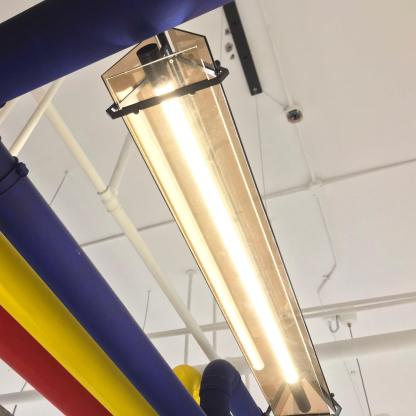 Edge Industrial Pendant Light - lit up