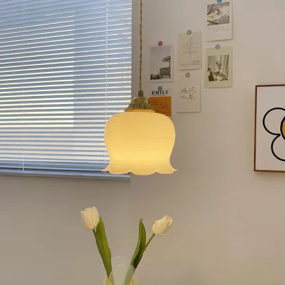 Carins Vintage Flower Resin Pendant Light Bedroom Living Dining Room