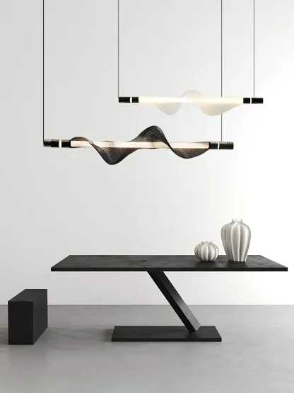 Edge Modern Unusual Fiber Pendant Light Shades Living Dining Room