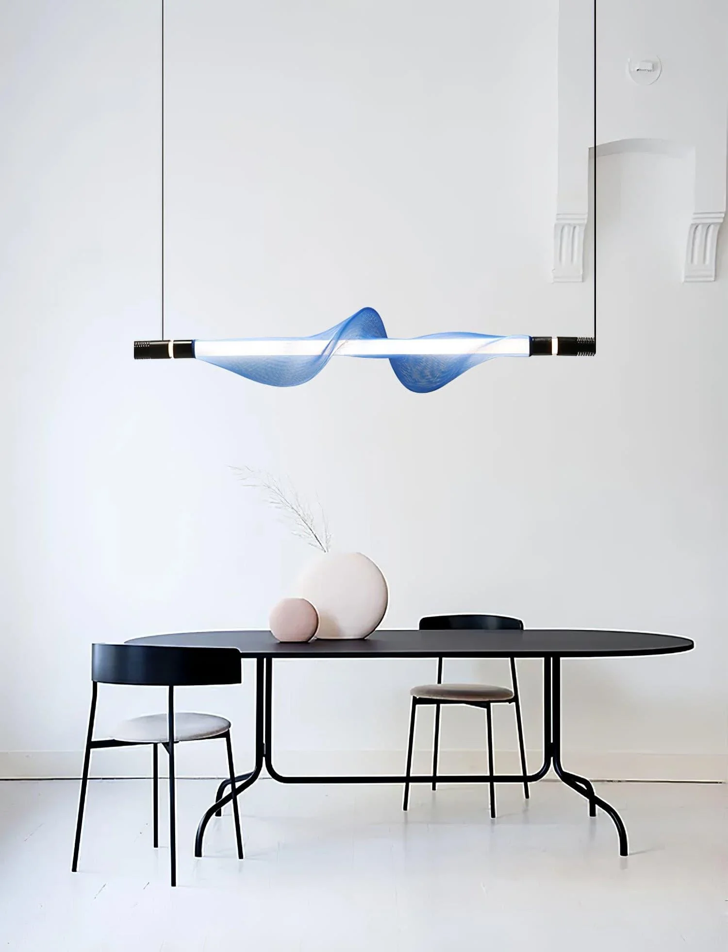 Edge Modern Unusual Fiber Pendant Light Shades Living Dining Room