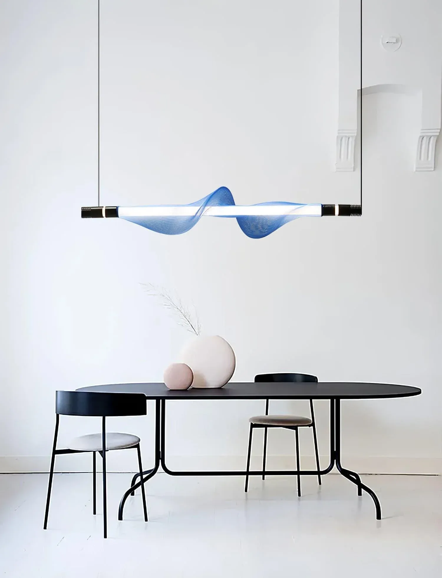 Edge Modern Unusual Fiber Pendant Light Shades Living Dining Room
