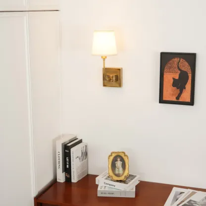 Alessio Vintage Classical Metal Fabric Wall Light Shades Bathroom Bedroom