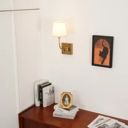 Alessio Vintage Classical Metal Fabric Wall Light Shades Bathroom Bedroom