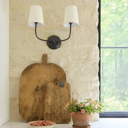 Alessio Vintage Classical Metal Fabric Wall Light Shades Bathroom Bedroom