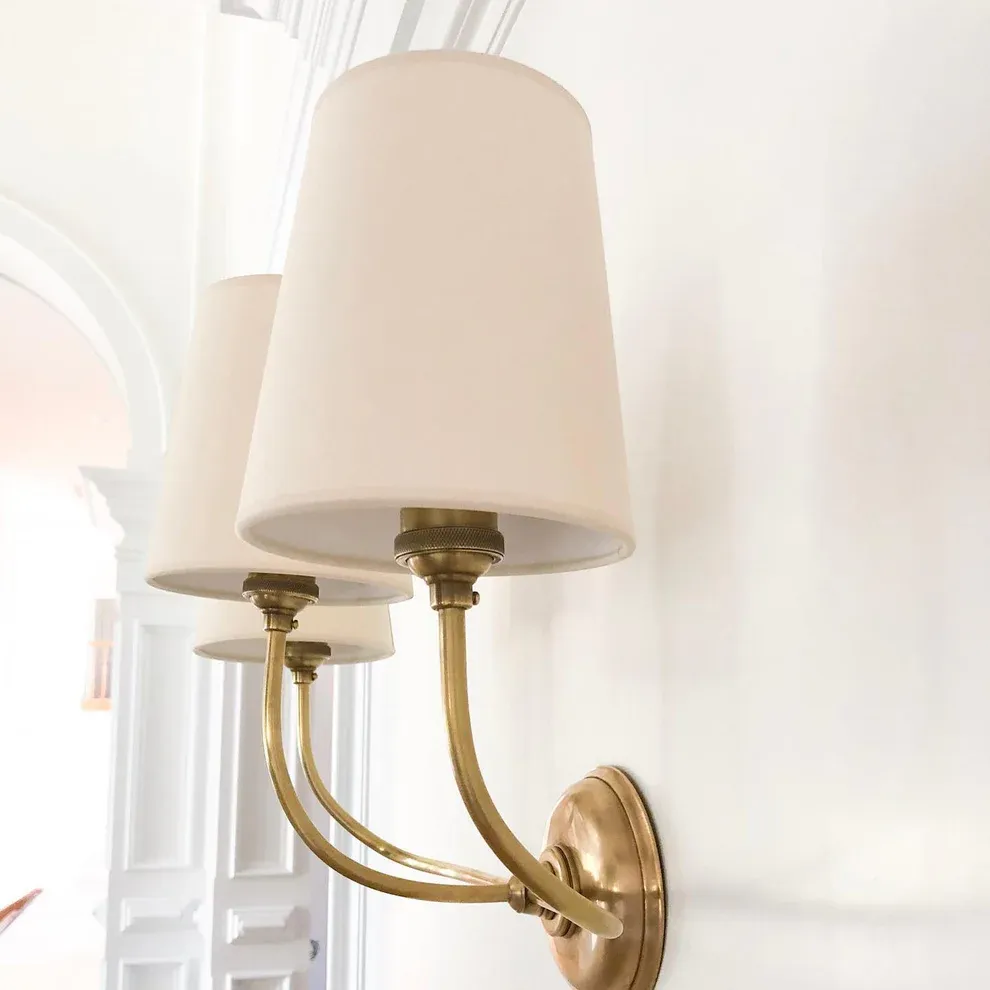Alessio Vintage Classical Metal Fabric Wall Light Shades Bathroom Bedroom