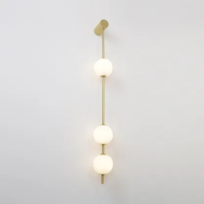 Edge Minimalism Metal Glass Wall Lamp Bedroom Living Room