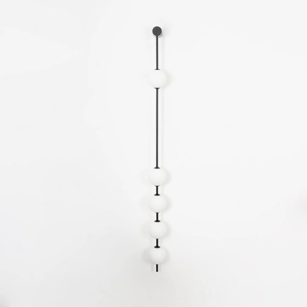 Edge Minimalism Metal Glass Wall Lamp Bedroom Living Room