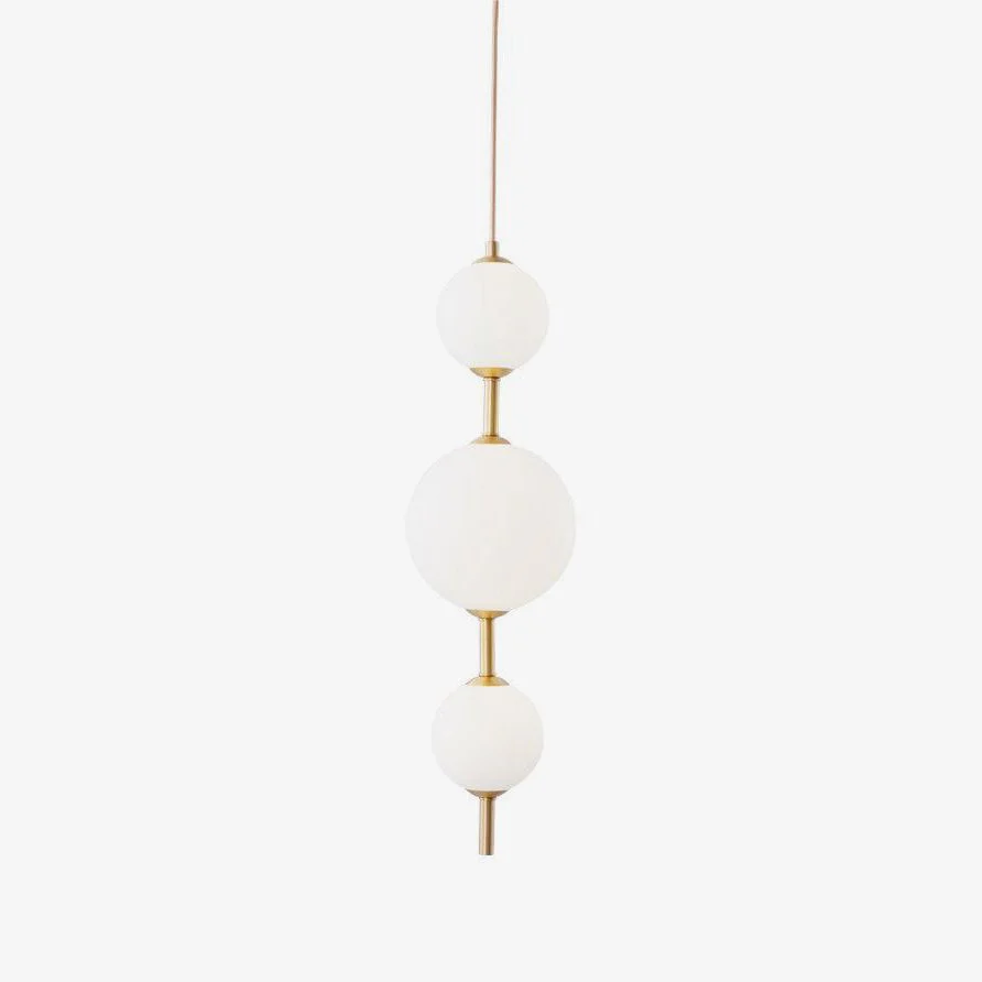 Edge Minimalism Brass Black Metal Glass Pendant Light Bedroom Living Room