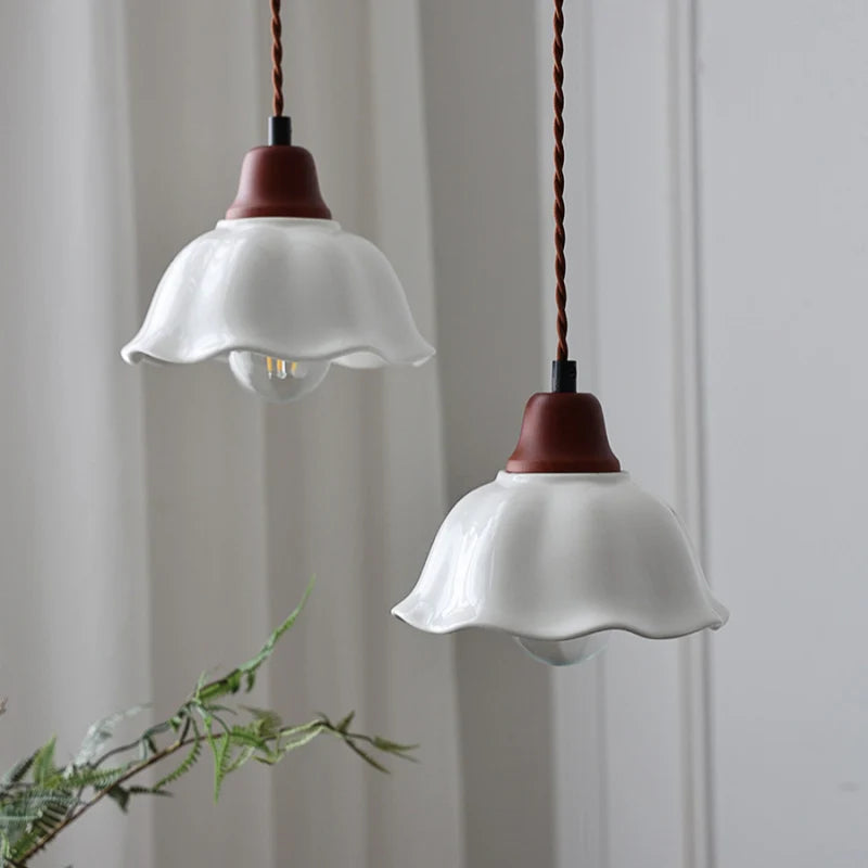 Alessio Flower Pendant Light, Vintage LED Lighting Fixture