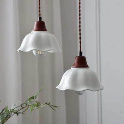 Alessio Flower Pendant Light, Vintage LED Lighting Fixture