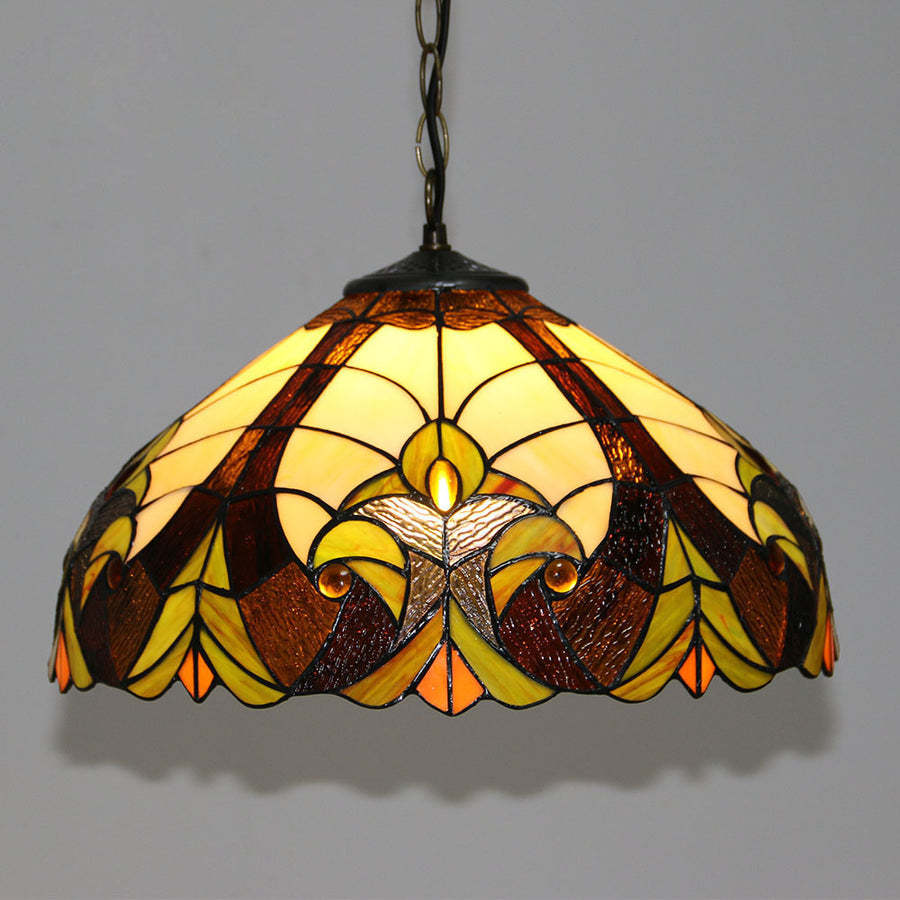 Vintage Butterfly Pendant Light, Glass Shade