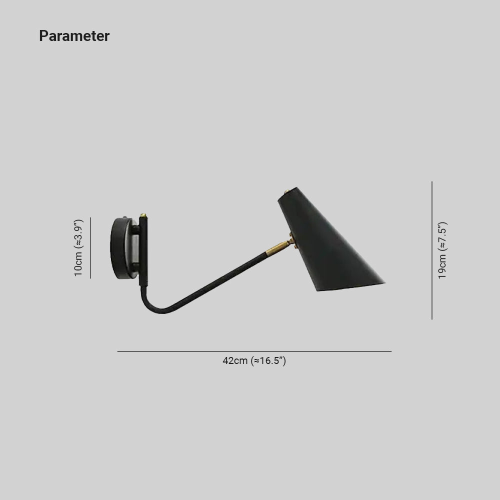 Brady LED Wall Lamp Dimensions: 10x42x19cm