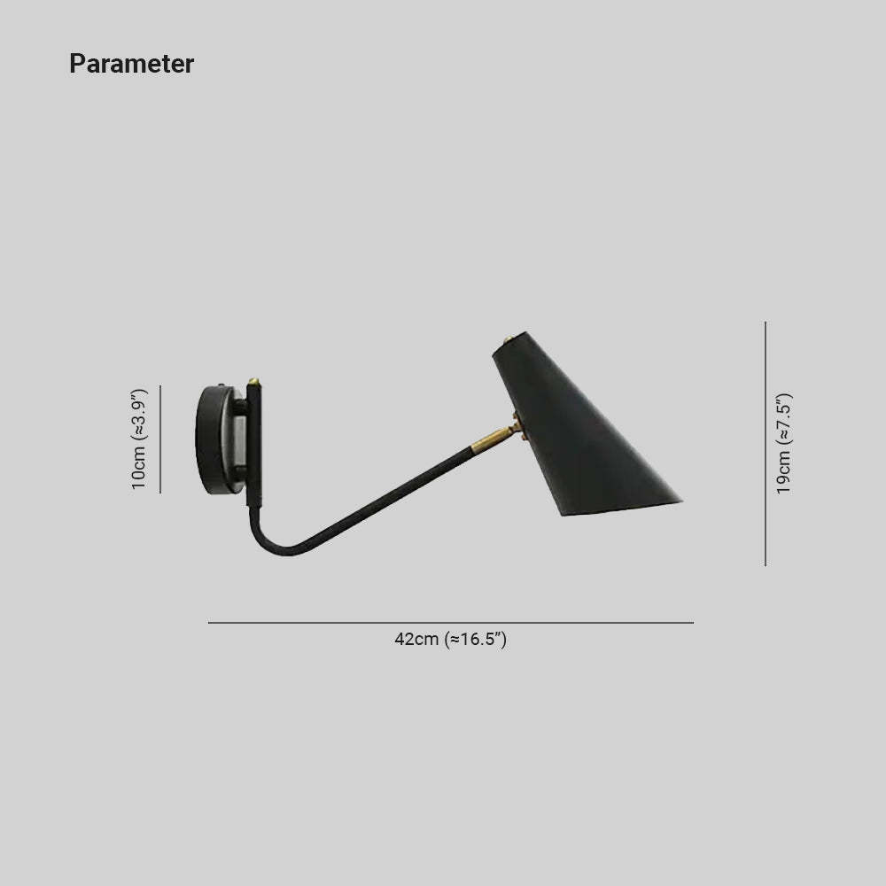 Brady LED Wall Lamp Dimensions: 10x42x19cm