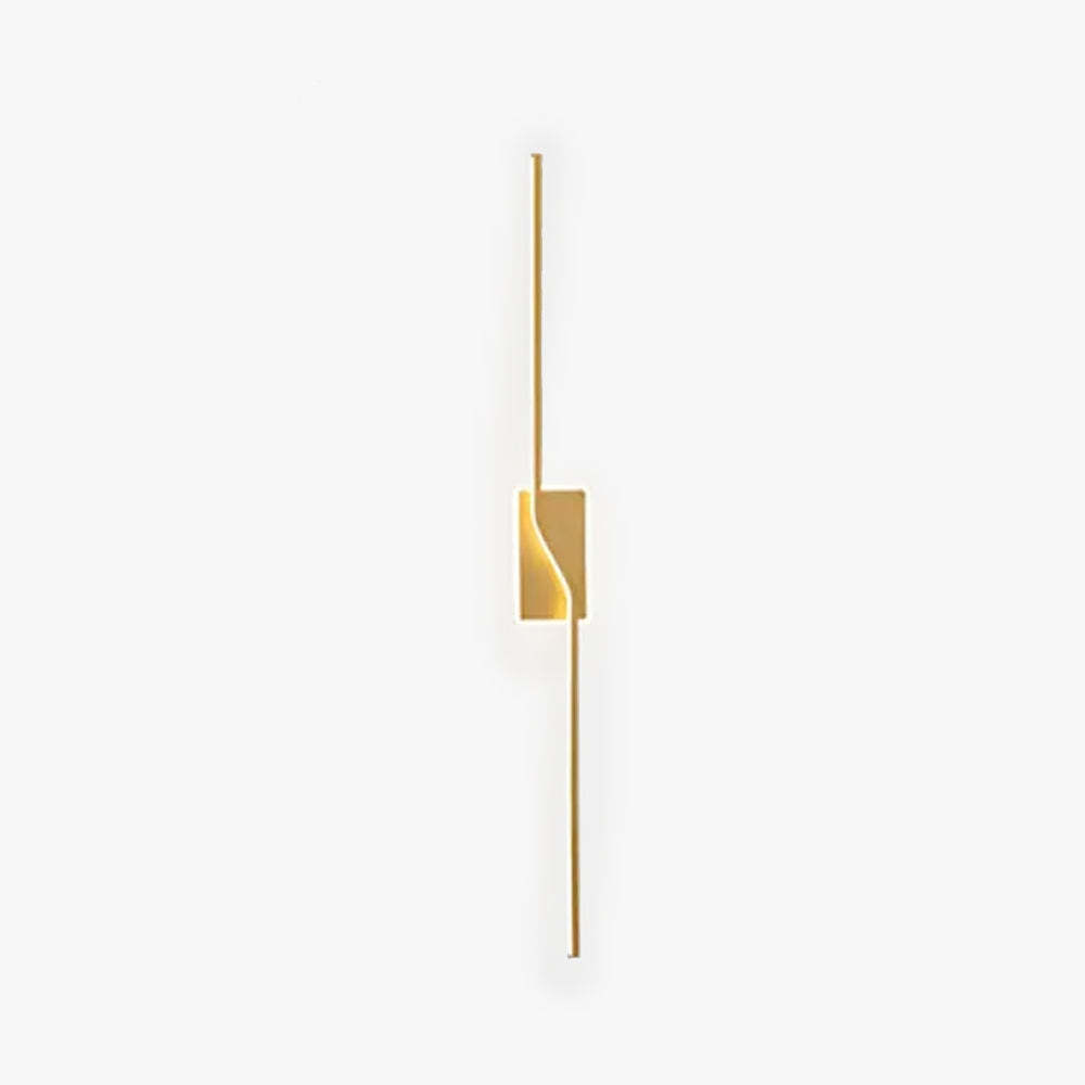 Edge Modern Minimalist Indoor Wall Lamp - Gold Finish
