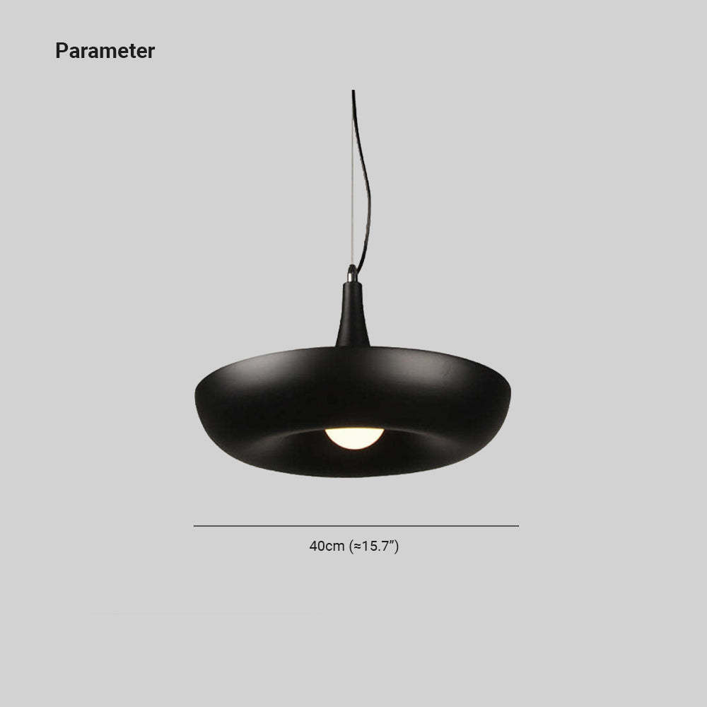 Black Nest Pendant Light - 40cm Modern Metal Lighting