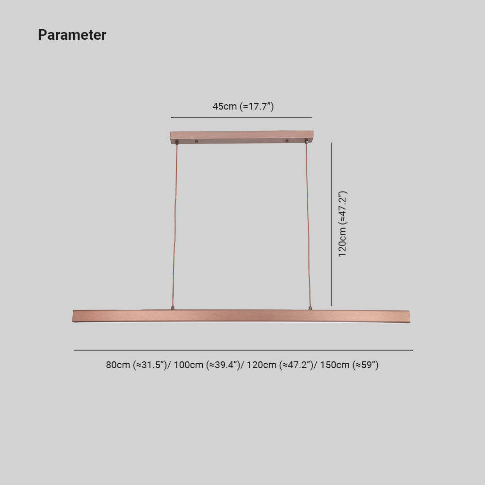 Edge LED Pendant Light dimensions, linear metal design Edge Modern Linear Metal LED Pendant Light