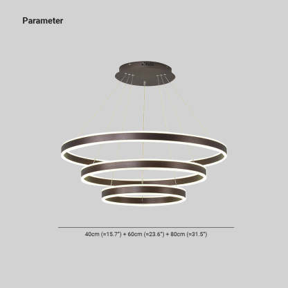 Arisha Coffee LED Pendant Light dimensions