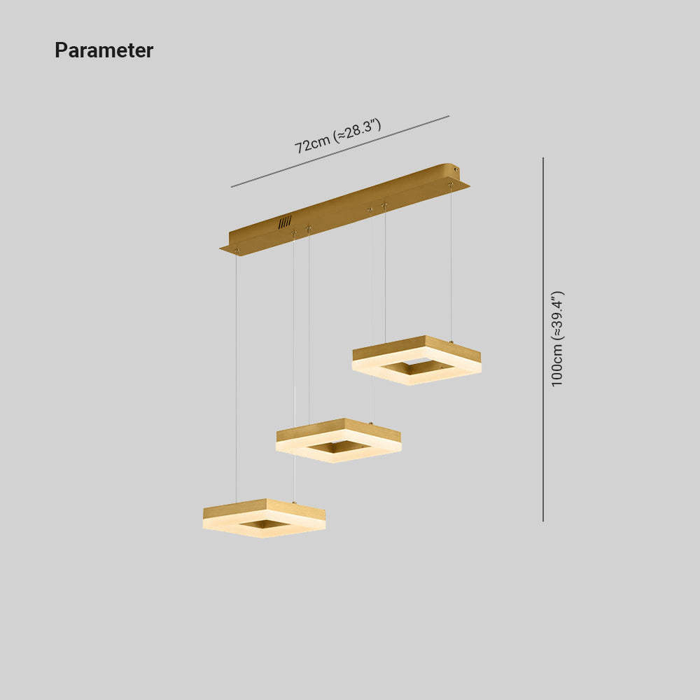 Raheel Modern Pendant Light Dimensions