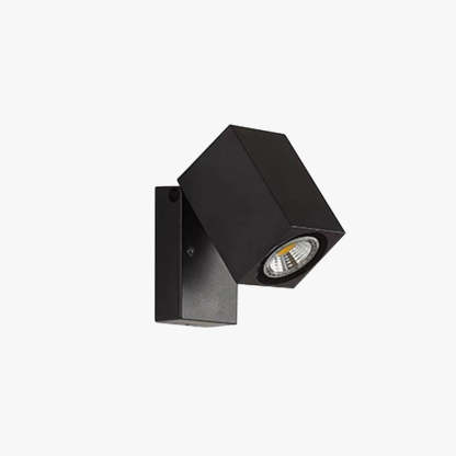 Black Metal Spotlight Wall Lamp - Orr Modern Outdoor Lighting