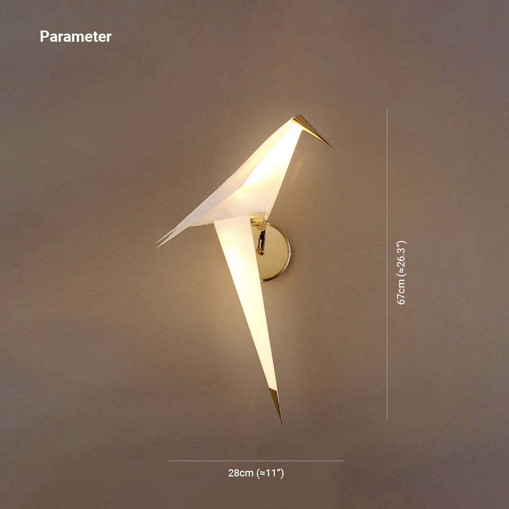Clifford bird wall lamp dimensions, modern lighting