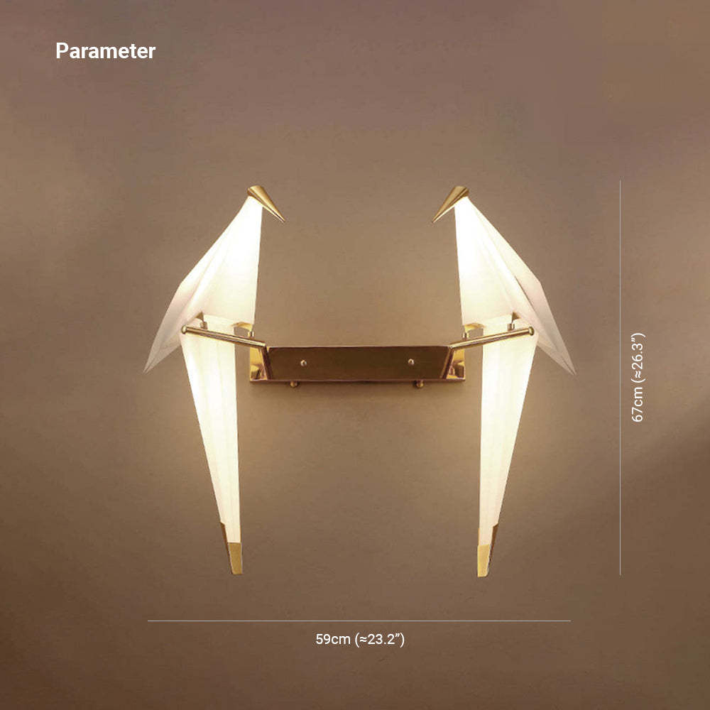 Clifford Bird Wall Lamp dimensions: 67cm x 59cm