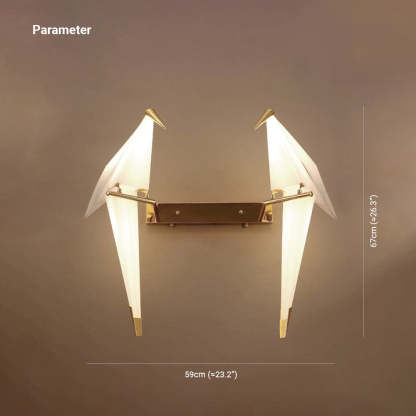 Clifford Bird Wall Lamp dimensions: 67cm x 59cm