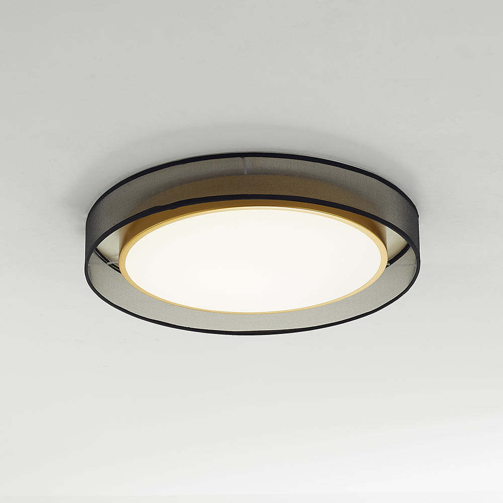 Quinn Round LED Flush Mount Ceiling Light, gold finish