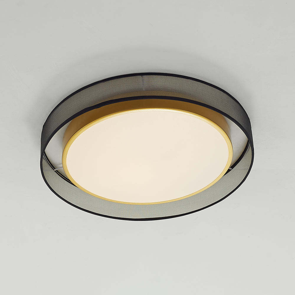 Quinn Nordic Modern LED Ceiling Light - Gold and Black