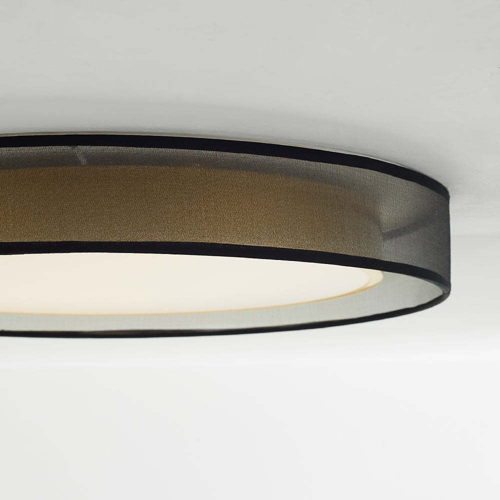 Quinn LED Ceiling Light - Black mesh shade