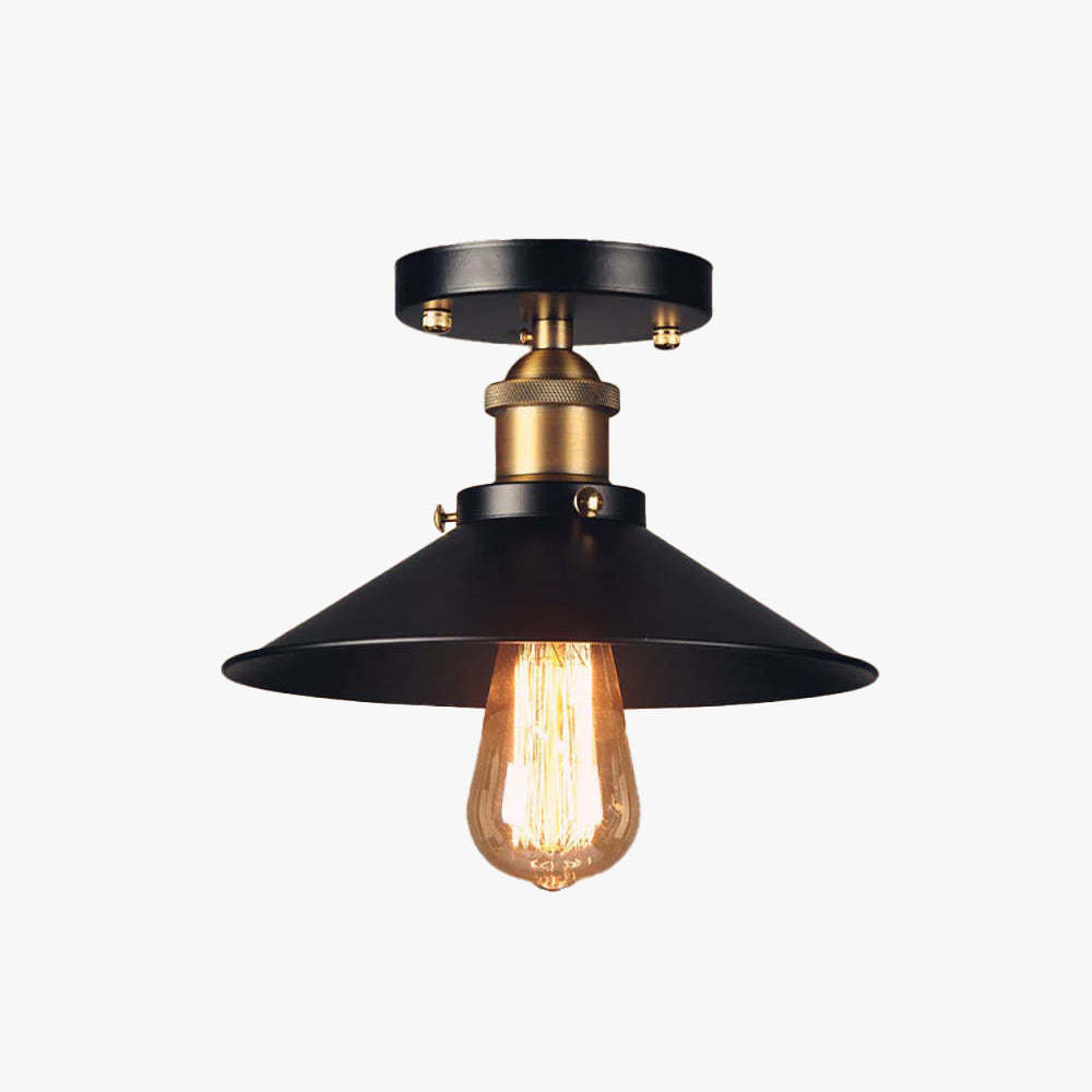 Alessio Industrial Cone Metal Ceiling Light