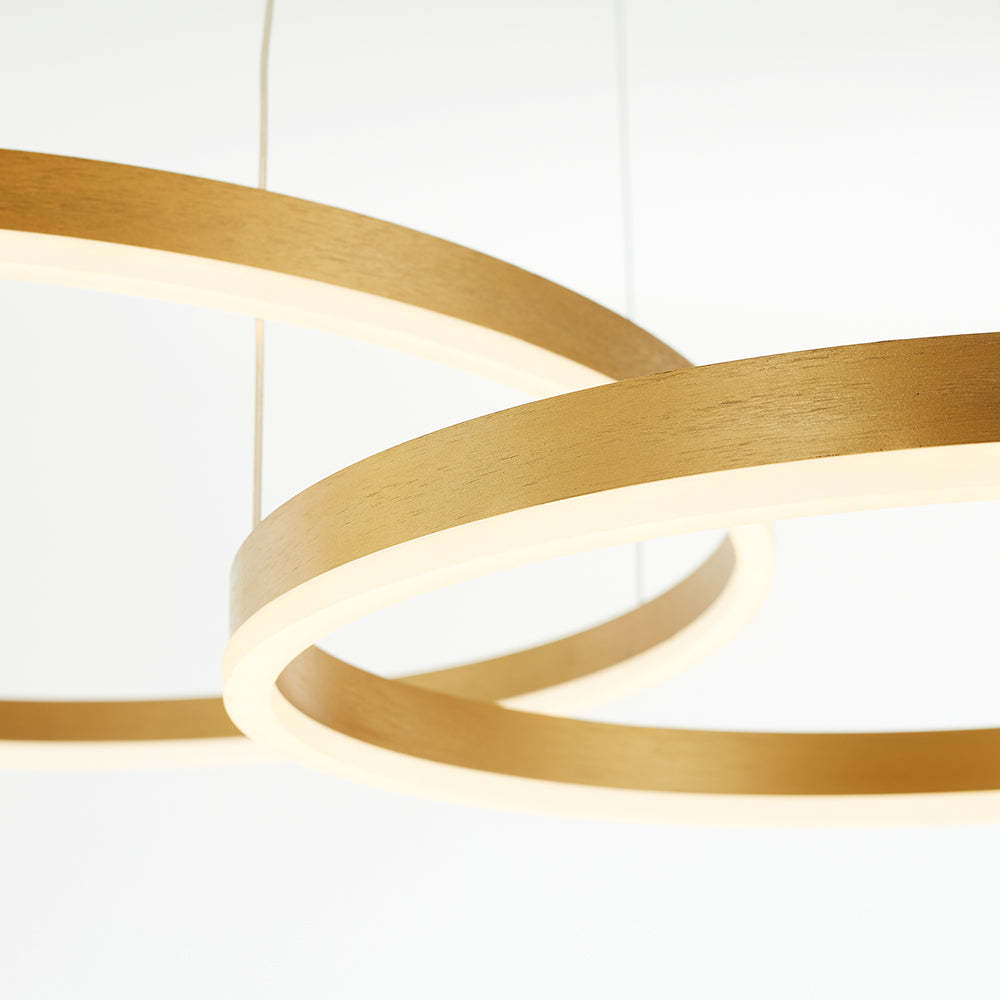 Arisha pendant light - gold metal rings Arisha Modern Pendant Light Tir-Circle Metal