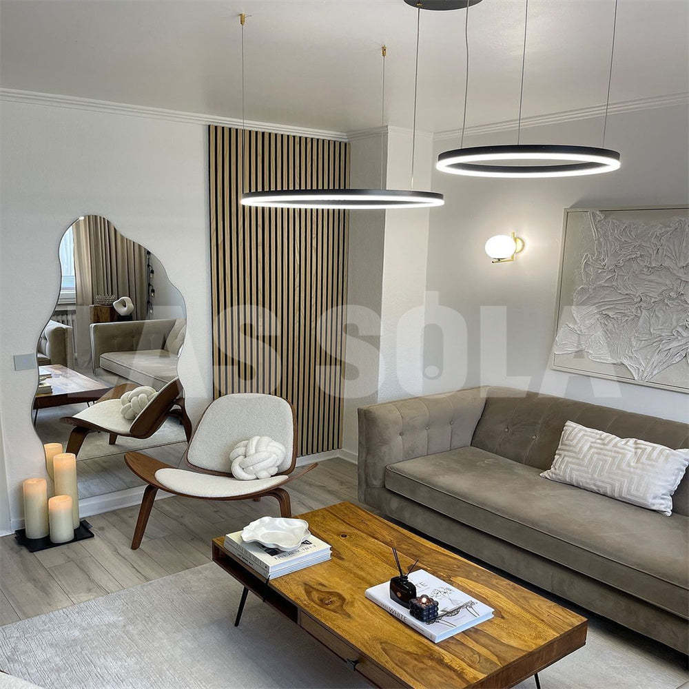 Arisha LED Pendant Lights - Modern circular lighting for living room Arisha Modern Pendant Light Tir-Circle Metal