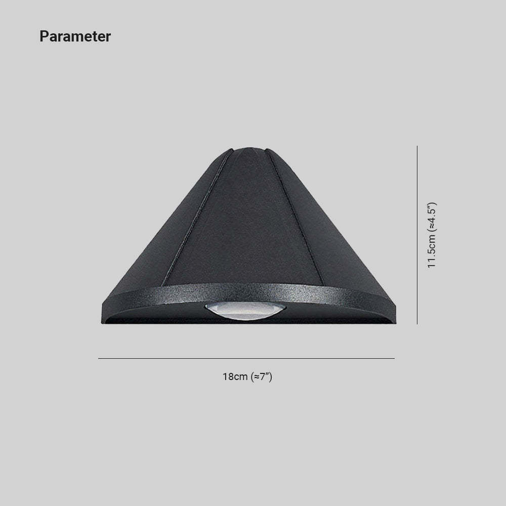 Orr LED Outdoor Wall Lamp dimensions
