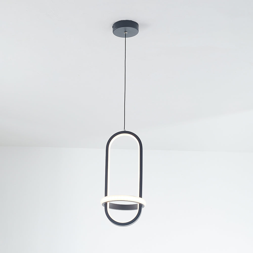 Nyla LED ring pendant light, minimalist lighting