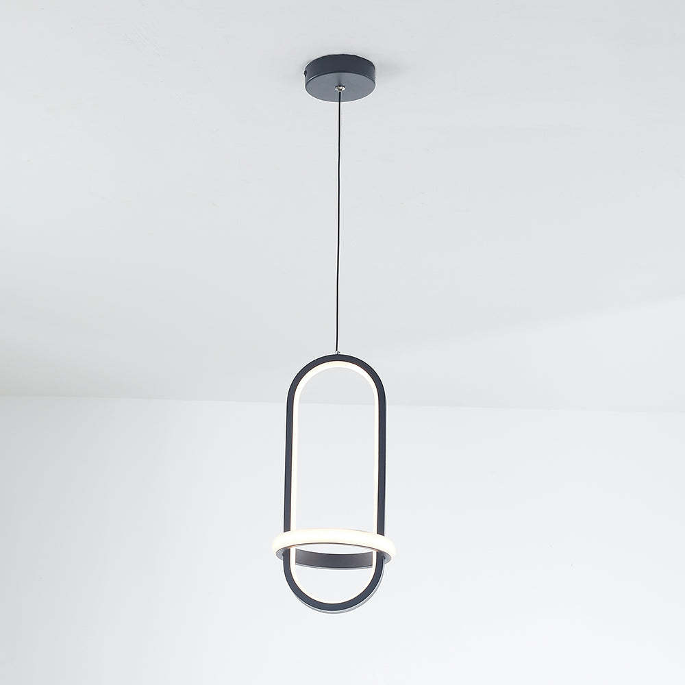 Nyla LED ring pendant light, minimalist lighting