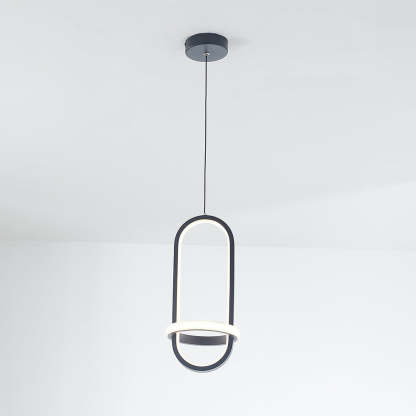 Nyla LED ring pendant light, minimalist lighting