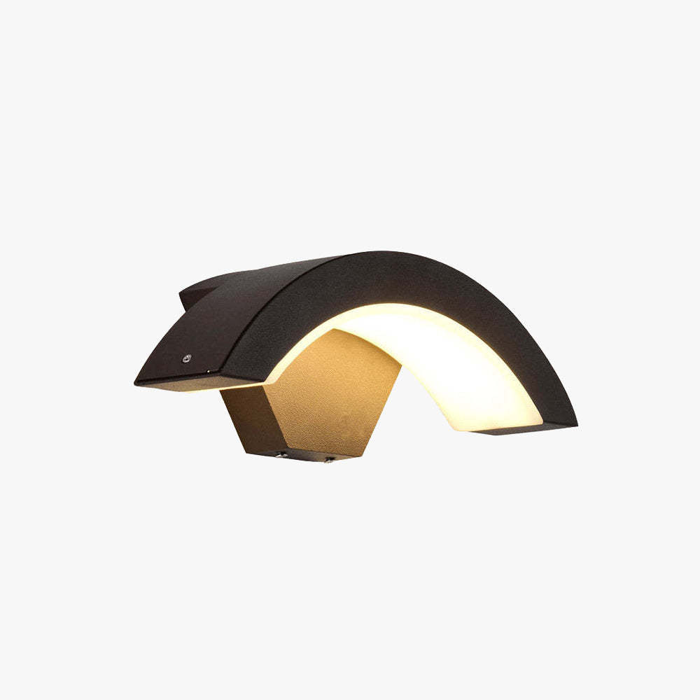 Orr Nordic Arc Metal LED Outdoor Wall Lamp