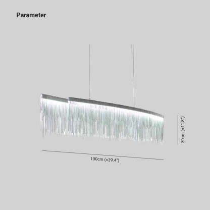 Marilyn Tassel Pendant Light dimensions