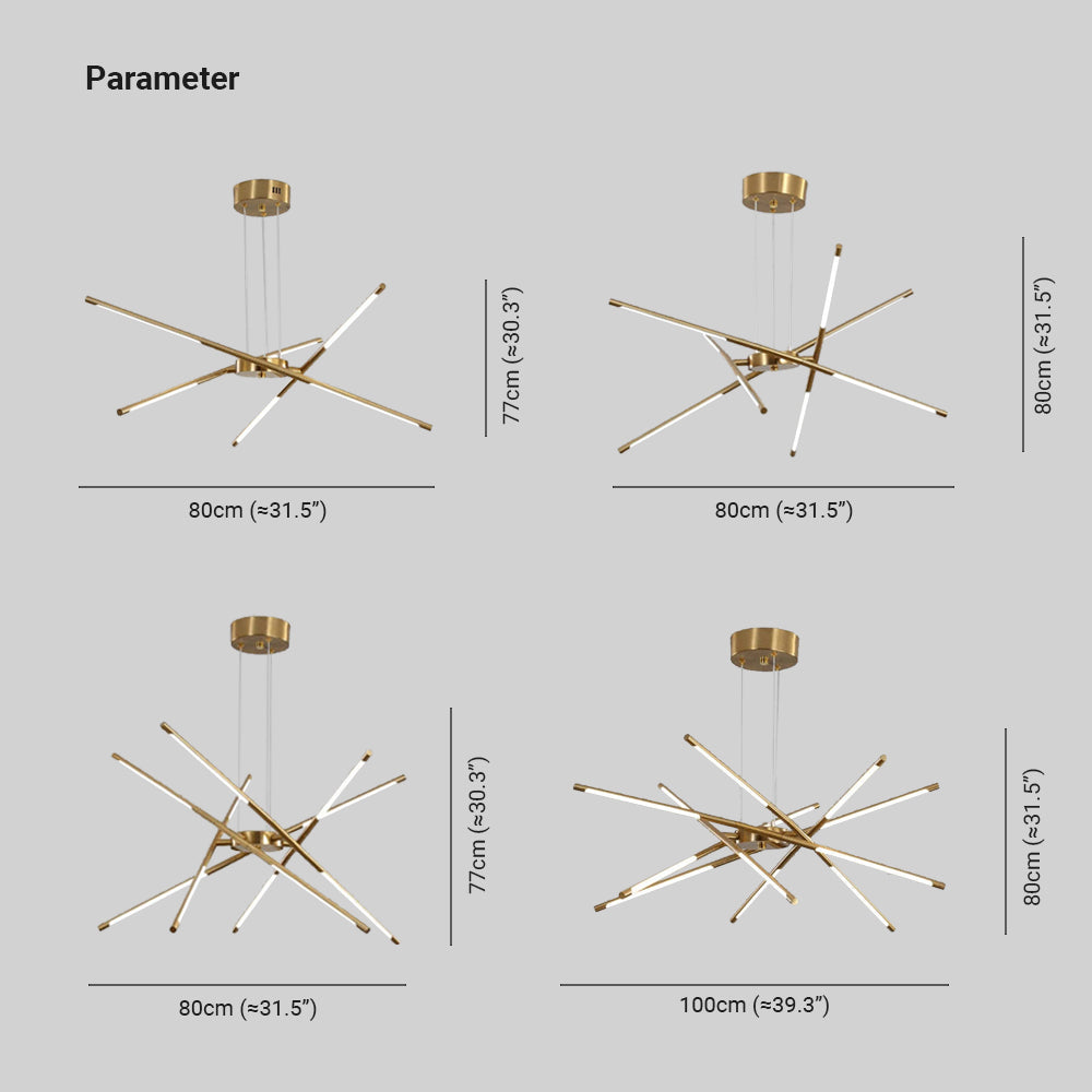 Edge Pendant Light Dimensions - Multiple Sizes