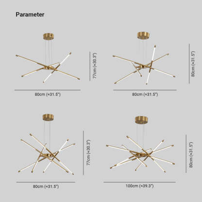 Edge Pendant Light Dimensions - Multiple Sizes