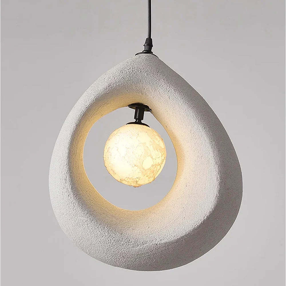 Byers PVC pendant light, egg-shaped design