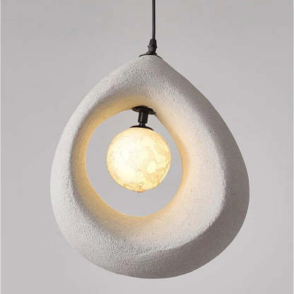 Byers PVC pendant light, egg-shaped design
