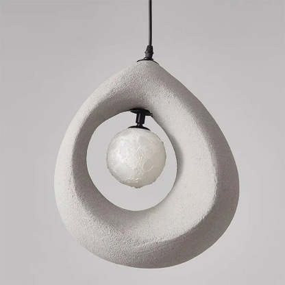 Modern Byers PVC Pendant Light, egg-shaped design