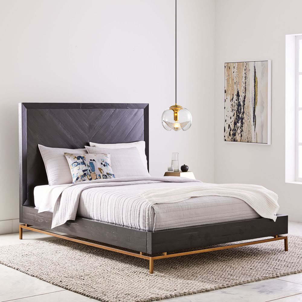 Hailie Modern Wave Pendant Light above bed in bedroom